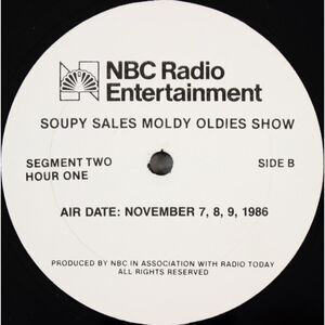 NBC Radio Soupy Sales Moldy Oldies Show Vinyl Segment Two Vinyl LP SSMO-32 1986